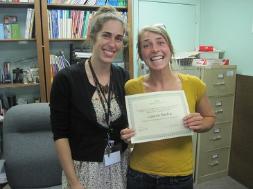 May 2013 Volunteer of the Month: Lauren Bailey